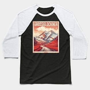 Grossglockner Austria Vintage Travel Retro Tourism Baseball T-Shirt